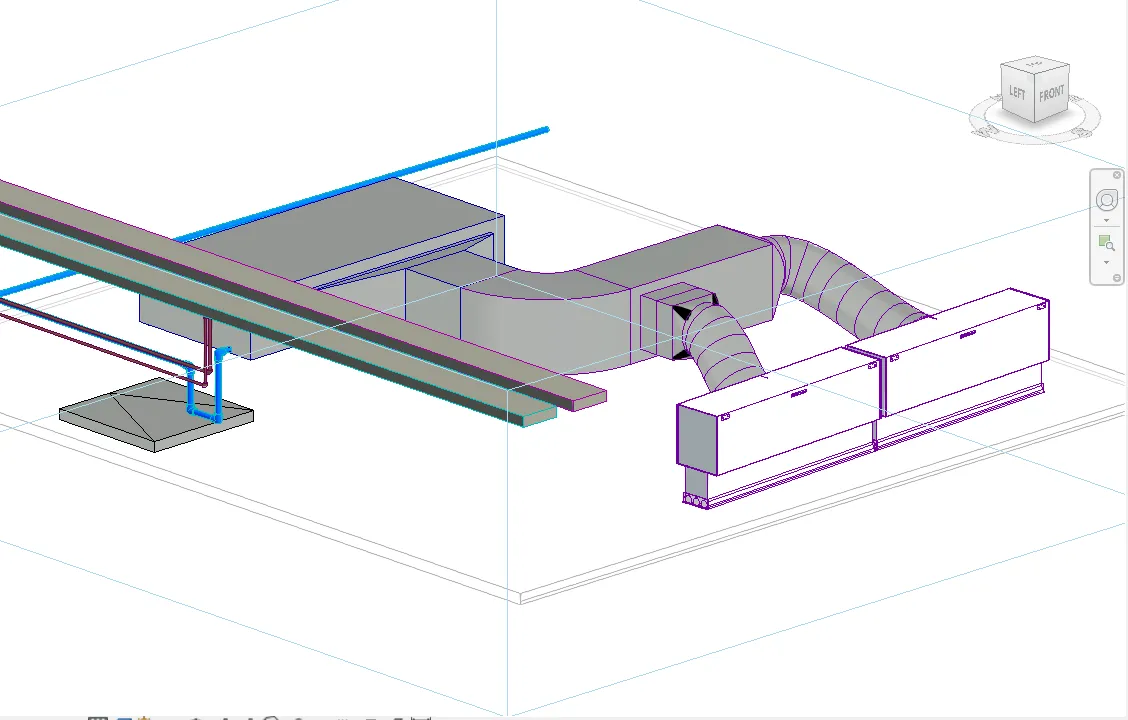 Revit'te havalandırma kanalı detay modeli